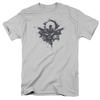 Batman V Superman Splatter Mens T Shirt Silver Officially Licensed