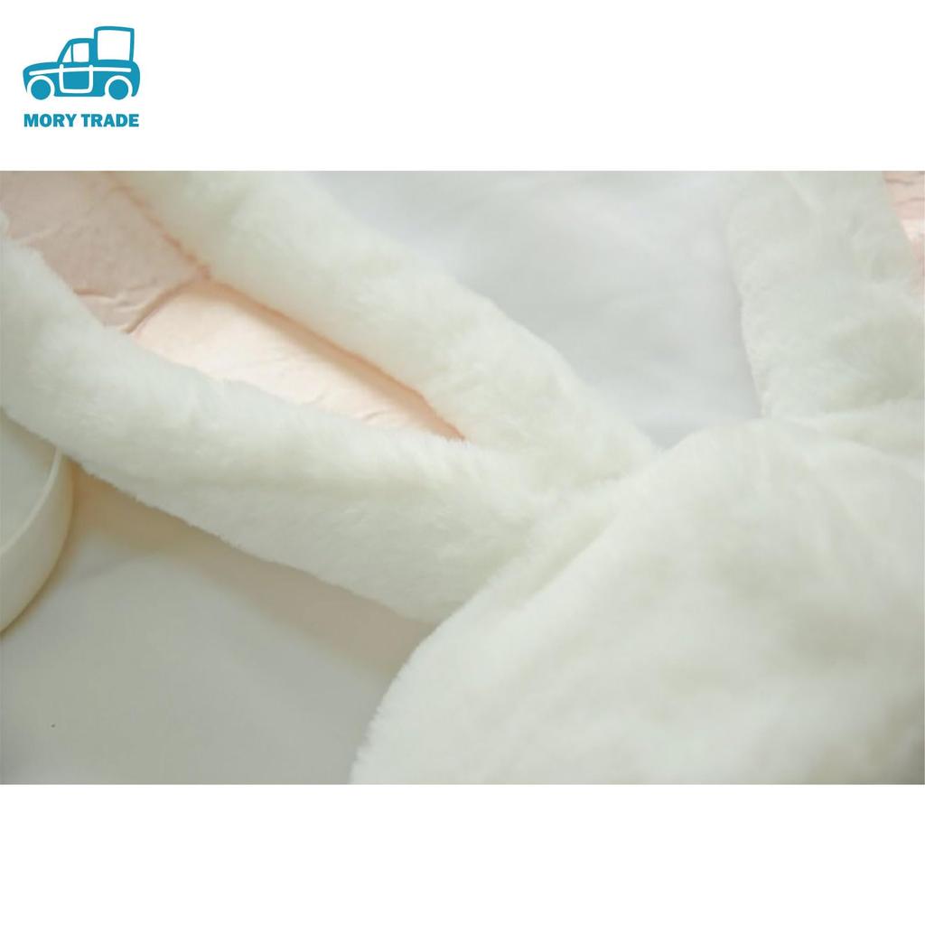 MORYTRADE Funny Plush Headgear Hat, Cosplay, Halloween, Black Rabbit