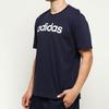 Adidas Футболка с коротким рукавом и линейным логотипом, мужские топы Legend-Ink DU0406