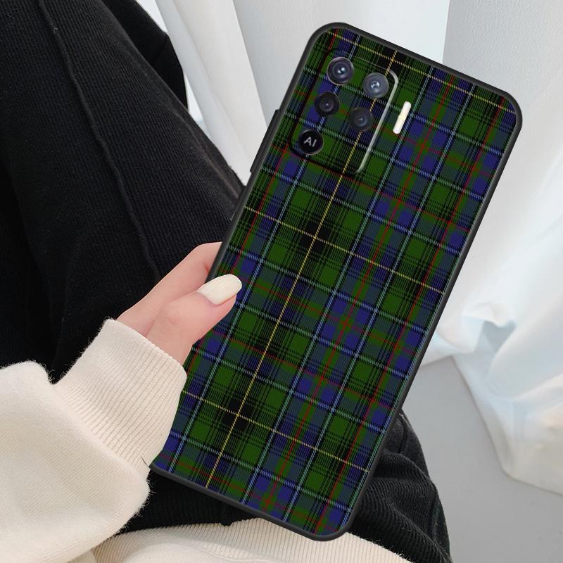 Clan Stewart Dress Plaid Pattern Case For Oppo A54 A74 A94 A18 A57 A17 A77 A38 A58 A78 A98 A80 A60 A40 A96 A76 A16 A15 A5 Pro