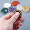 Natural Crystal Stone Oval Worry Stone, Palm Stone Set, Multiple Crystal Blends, Ideal Gift for Friends and Family, 5 Pcs Random.