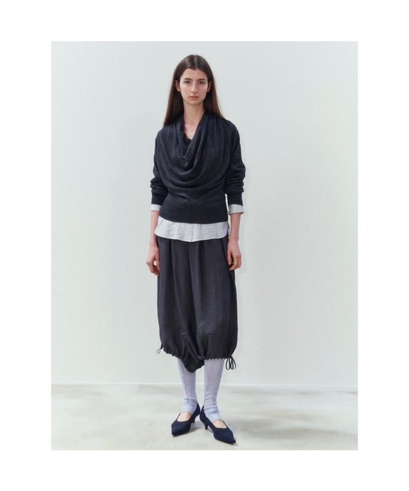 ANGGAE Cowl Neck Pullover Ash