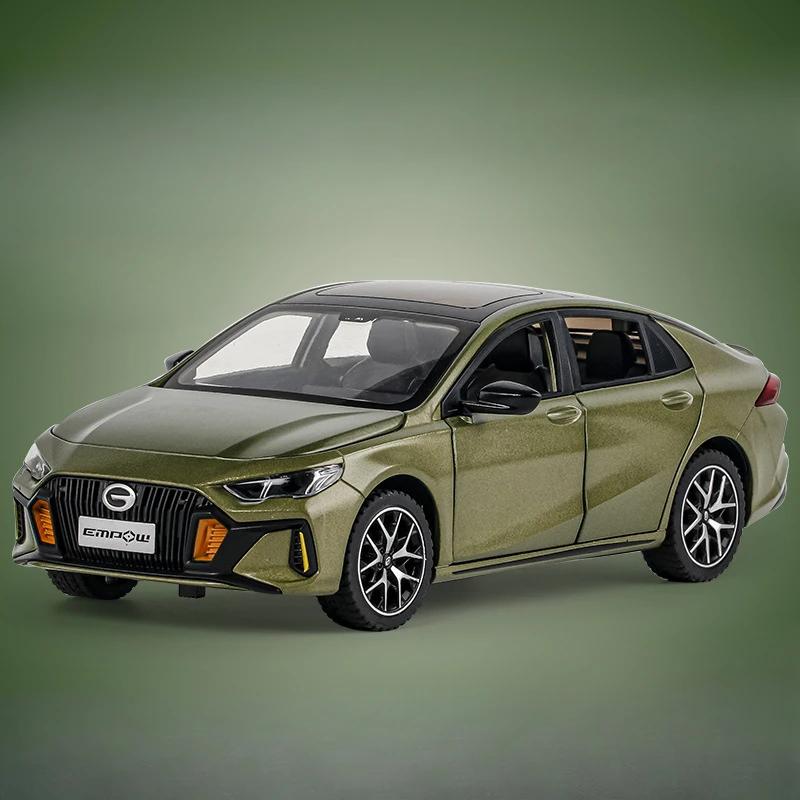 Simulation 1:24 Scale Trumpchi EMPOW Alloy Car Sound and light Collection Kids Toy Birthday Gift Diecast Toy Vehicles Home Decor