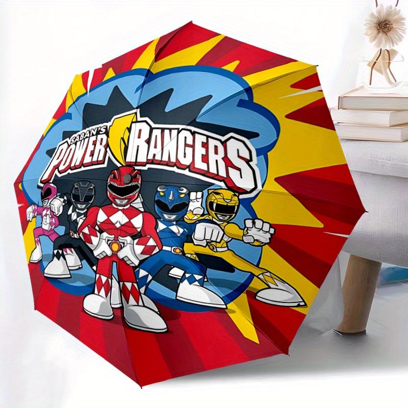 1pc Power Rangers Heroes Windproof Automatic Windproof Umbrella, Lightweight for Women/Men, Perfect Christmas Gift a0811228