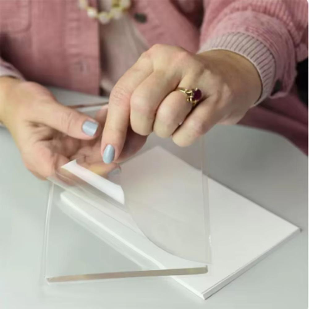 Многоразовая гелевая печатная пластина Прозрачный гель Искусство Прозрачная пластина Новая гелевая пластина Материалы для печати