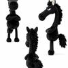 1PC Black Horse Keychain Plush Toy Backpack Pendant Decoration Year of The Horse Plush Toy New Year's Gifts for Boys and Girls