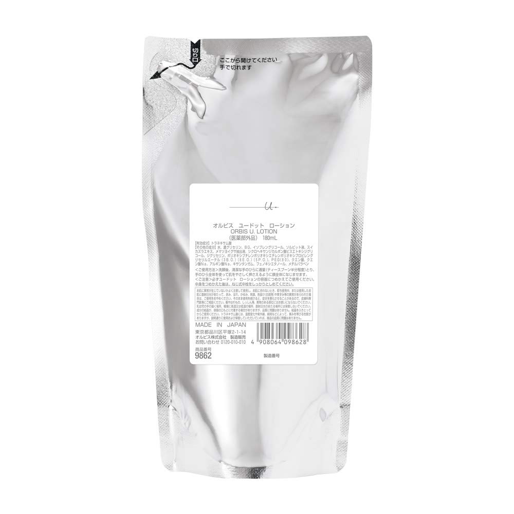 ORBIS Orbis Udot Lotion Лосьон для ухода за кожей против старения, пятен, тусклости, профилактика, уход за кожей, 180 мл. Сменный блок лосьона Quasi-drug 2. 2.