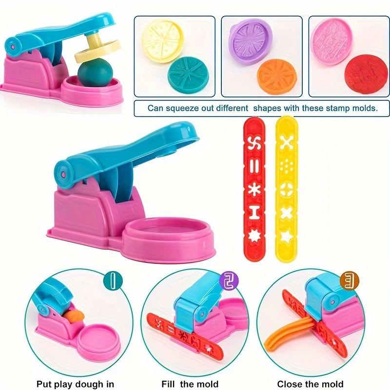 1 Set Children's Toy Dough Tool Set, Various Shapes of Animal Molds, Playdough Cutter and Roller