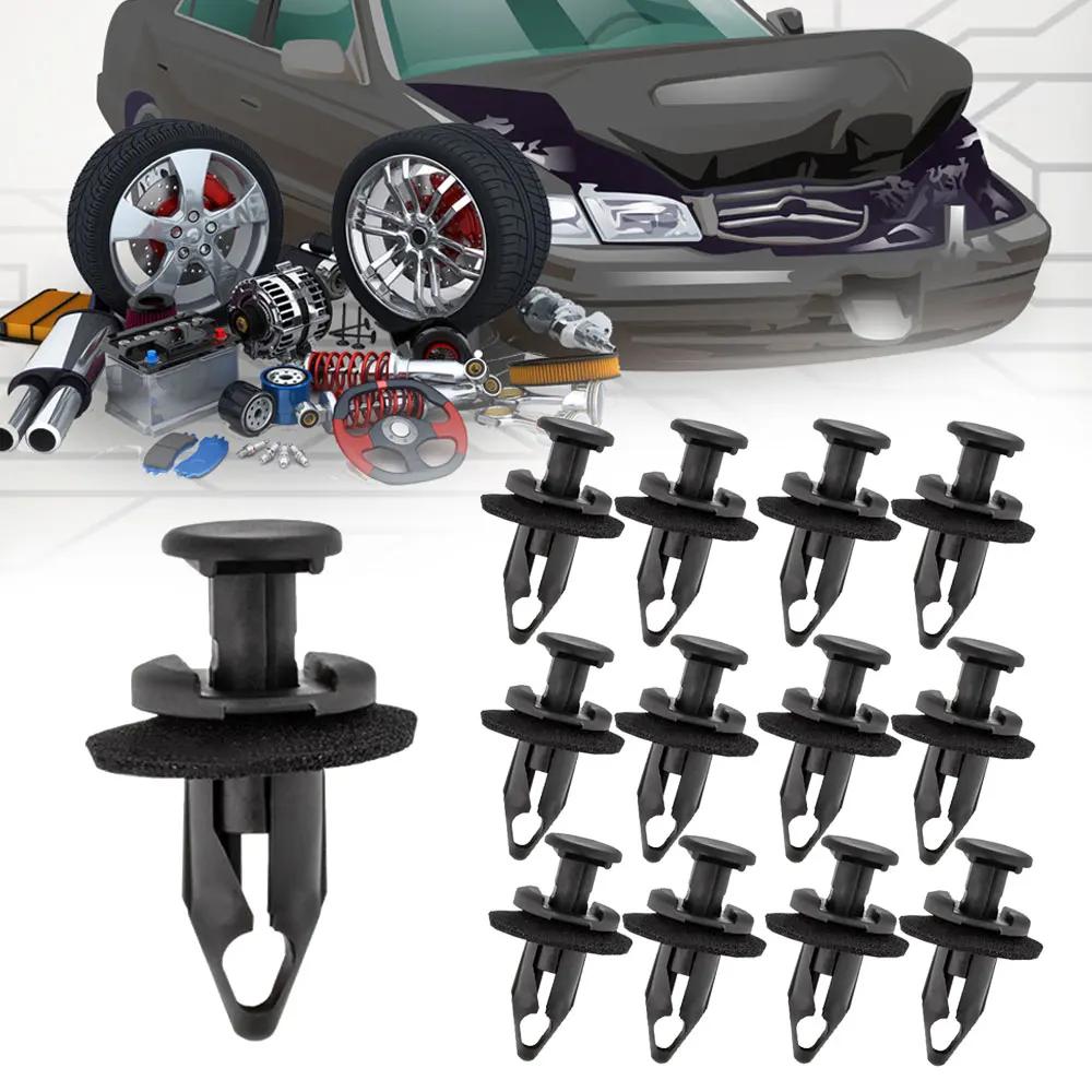 50 шт. Черный верхний кожух панели поддержки сердечника радиатора фиксатор нейлоновый зажим многофункциональный для 11561878 аксессуары для тюнинга автомобиля