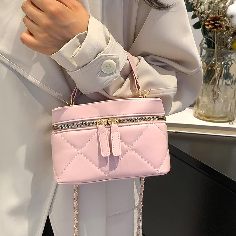 High End Small Bag Diamond Mobile Phone Bag Women Fashion Lipstick Handbag Women Ins One-shoulder Crossbody Bag