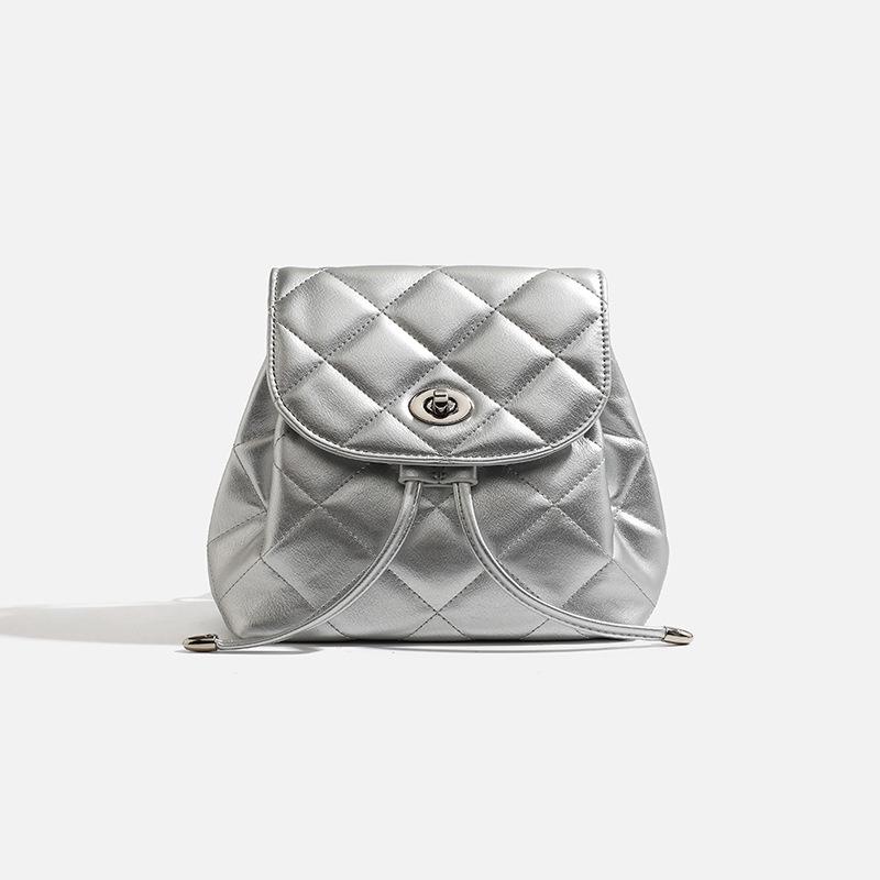 Women's Backpack 2024 New Fashion Commuting Diamond Pattern Mini Crossbody Small Backpack Casual Travel School Bag
