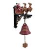 Resin Crafts Christmas Bell Decorations Sounding Santa Claus Sleigh Reindeer Chimes  Gift