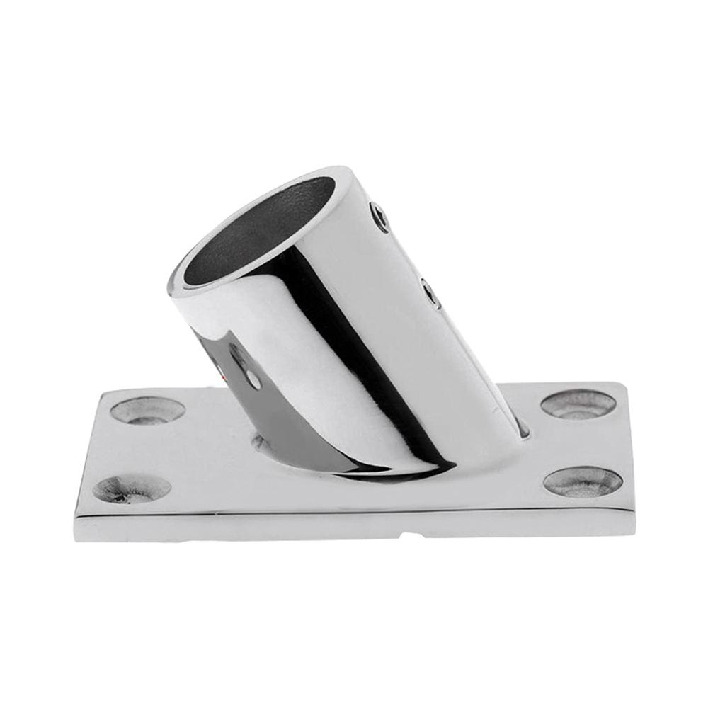 316 Stainless Steel 60° Handrail Fittings Tube Pipe Base Boat Rectangular Base Marine Fitting Boat Hardware 22mm 25mm 30mm 32mm 3