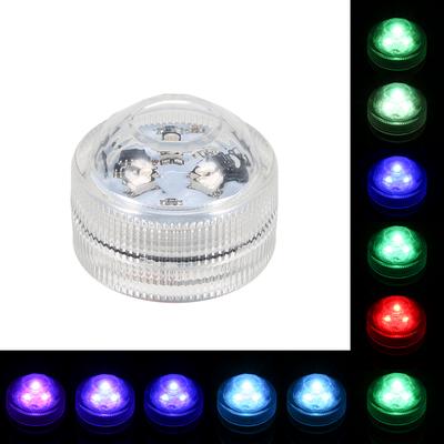 Мини светодиоды RGB Погружной свет Красочная лампа Подводный светильник-свеча IP68 Водонепроницаемость с