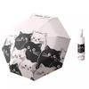 Cartoon Cat Automatic Umbrella Rain or Shine Cat Sun Protection Umbrella  for Women