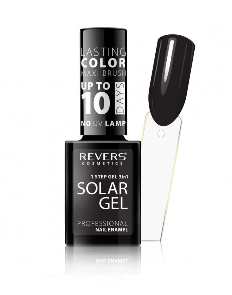 Revers solar gel #24 lakier do paznokci 12 ml efekt hybrydy, czarny