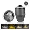 High Power Dual Light Cup Three Color Car LED Fog Light Dual Beam Lens31-inch Car Light85W Laser Fog Light Waterproof