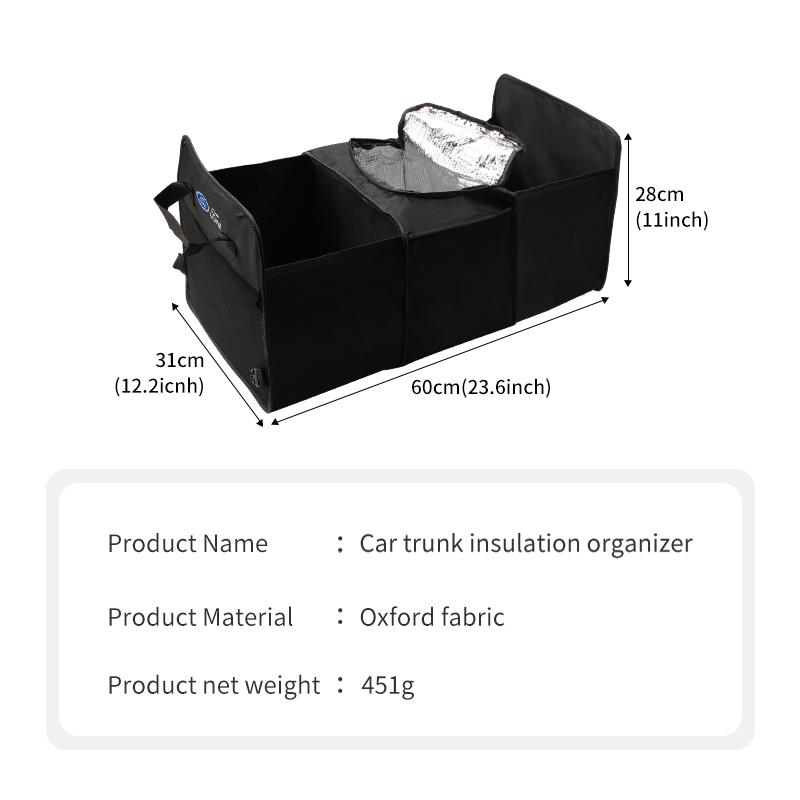 FRYX3 For Ford Felt Car Trunk Storage Box Foldable Large Capacity Container Bag Focus mk2 mk3 mk4 Fiesta Ranger Mondeo S-MAX Kuga