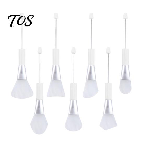 Beauty Tool for Beads 7Pcs DIY Bead Face Mask Brush, Silicone Soft Spatula Applicator Flexible Brush Skincare, Facial Spreader Women, Makeup Beaded