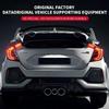 FIQ1 3D Metal Types Type S R Logo Letters Car Trunk Badge Decal For Honda S Fit City Civic Accord CRV HRV Emblem Sticker Accessories