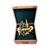 Working Nautical Sextant With Wooden Box Navigation Functional Brass Finished Sextant Astrolabe Marine Navy Gift  Christmas Gift