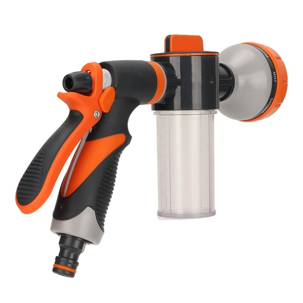 Adjustable Garden Hose Nozzle 8 Modes Hose Sprayer with Soap Dispenser Garden Care