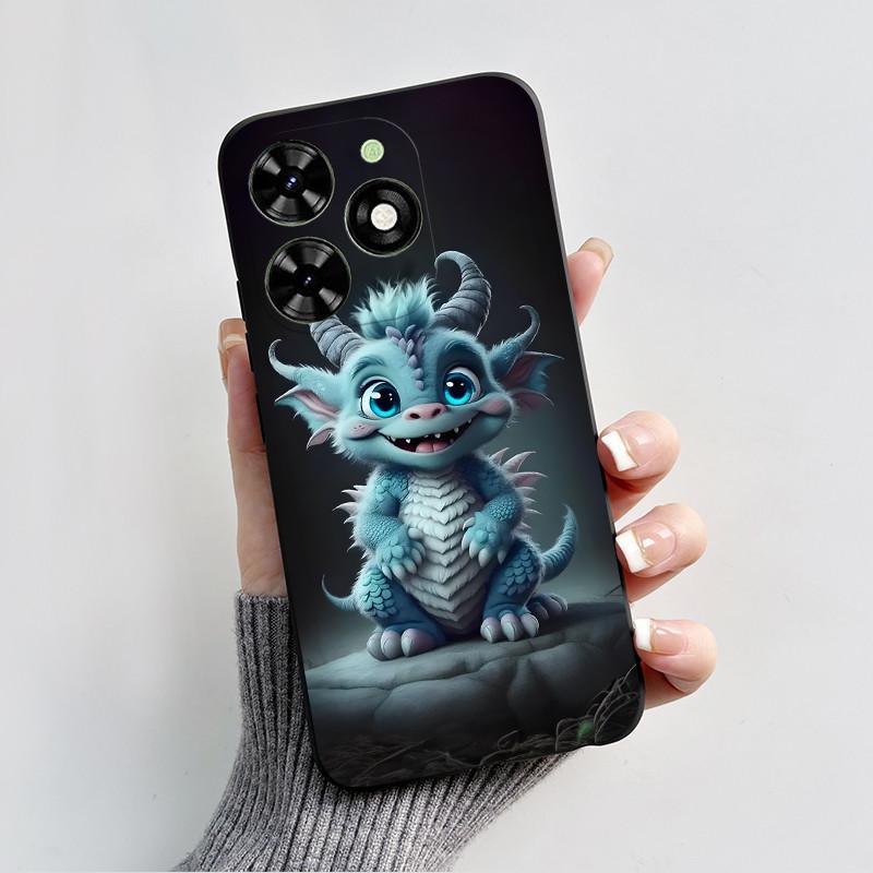 Чехол для Tecno Spark Go 2024 BG6 Черный Миф о Сунь Укуне Чехол Ударопрочный Мягкий ТПУ Чехол для Телефона Для Tecno Pop 8 Pop8 SparkGo 2024 Корпус