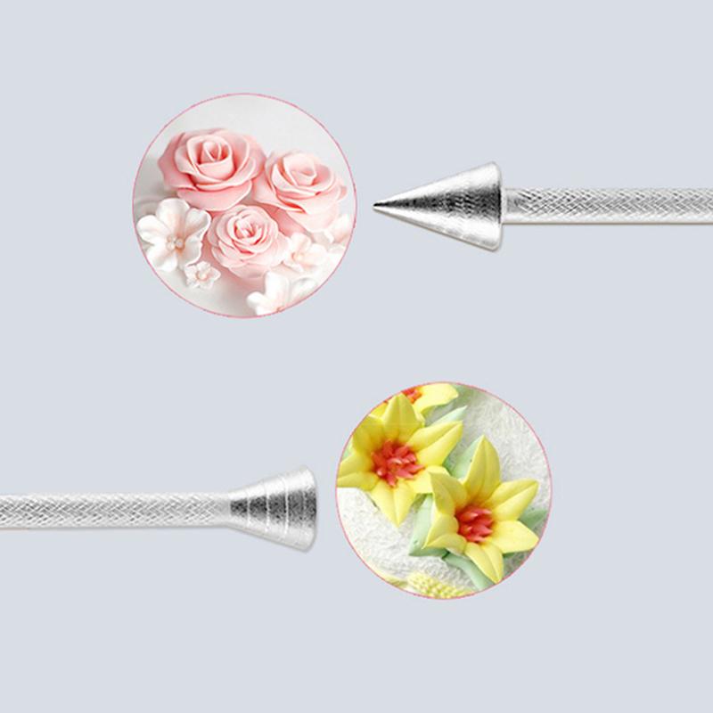 Roses Flower Holder Decoration Pastry Sticks Baking Cone Piping Cake Cream Tools