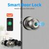 Умный дверной замок со сканером отпечатков пальцев для спальни, квартиры, офисы, биометрическая дверная ручка, замок с электронным замком Tuya App Control