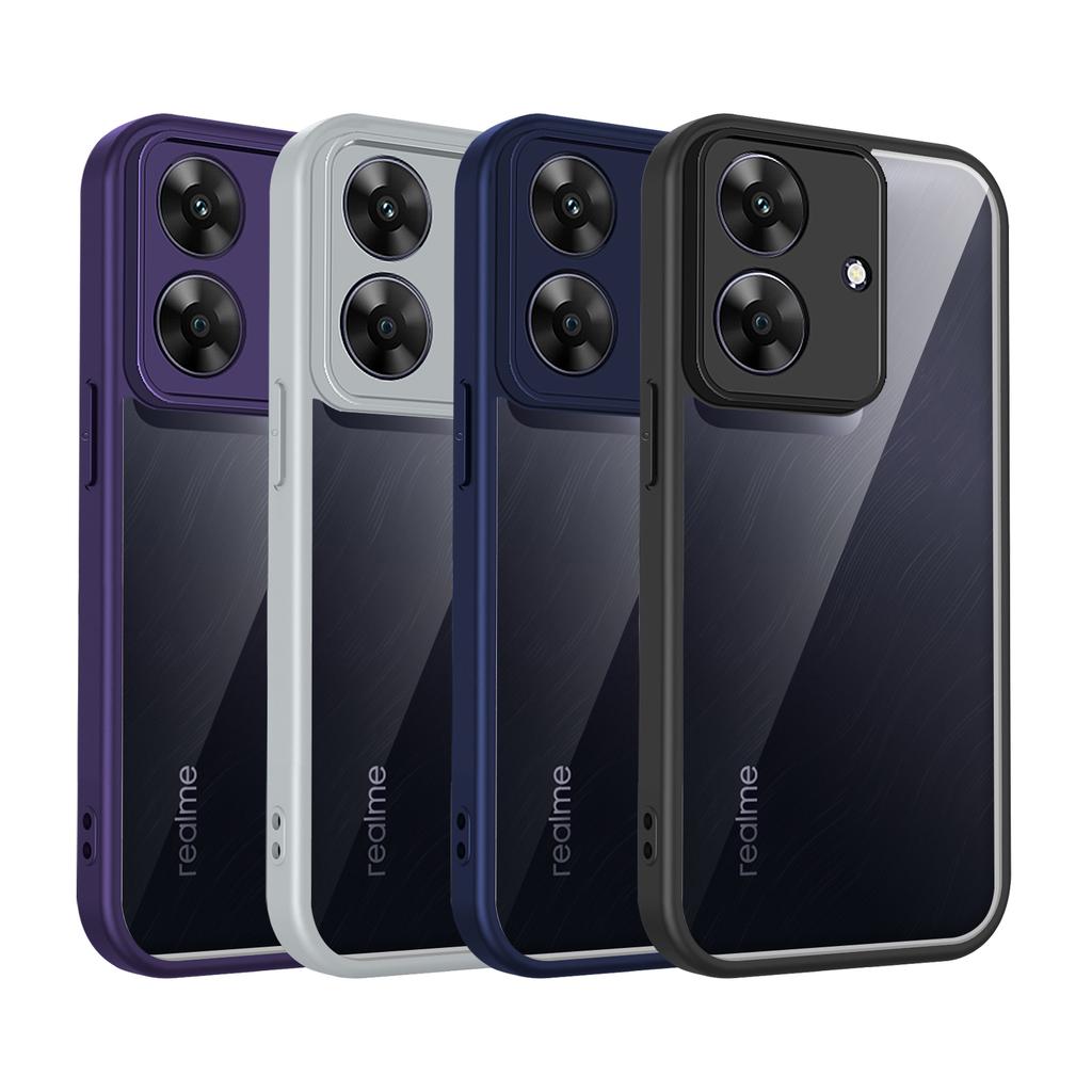 Для Realme Note 60 Чехол Realme note 60X Чехол для телефона Realme Note60 Чехол Воздушная подушка Силиконовый бампер Прозрачная матовая задняя крышка Жесткая
