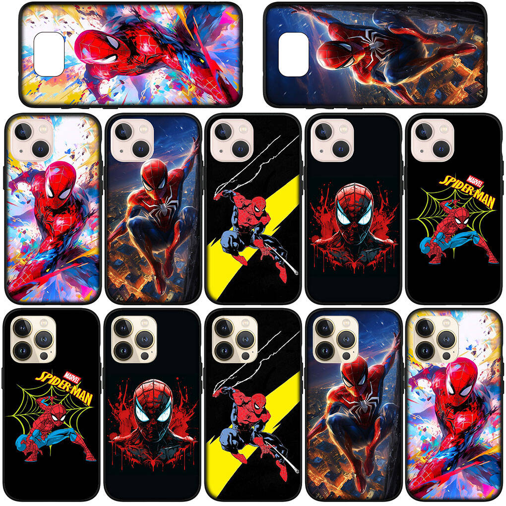 Для iPhone 17 16 15 Xiaomi Poco F7 F8 X7 X6 C85 C75 M8 Redmi Note 14 13 12 11 Pro Max 14C 13C 15C A3 A4 Чехол Постер Человек-Паук Марвел Человек-Паук Обложка