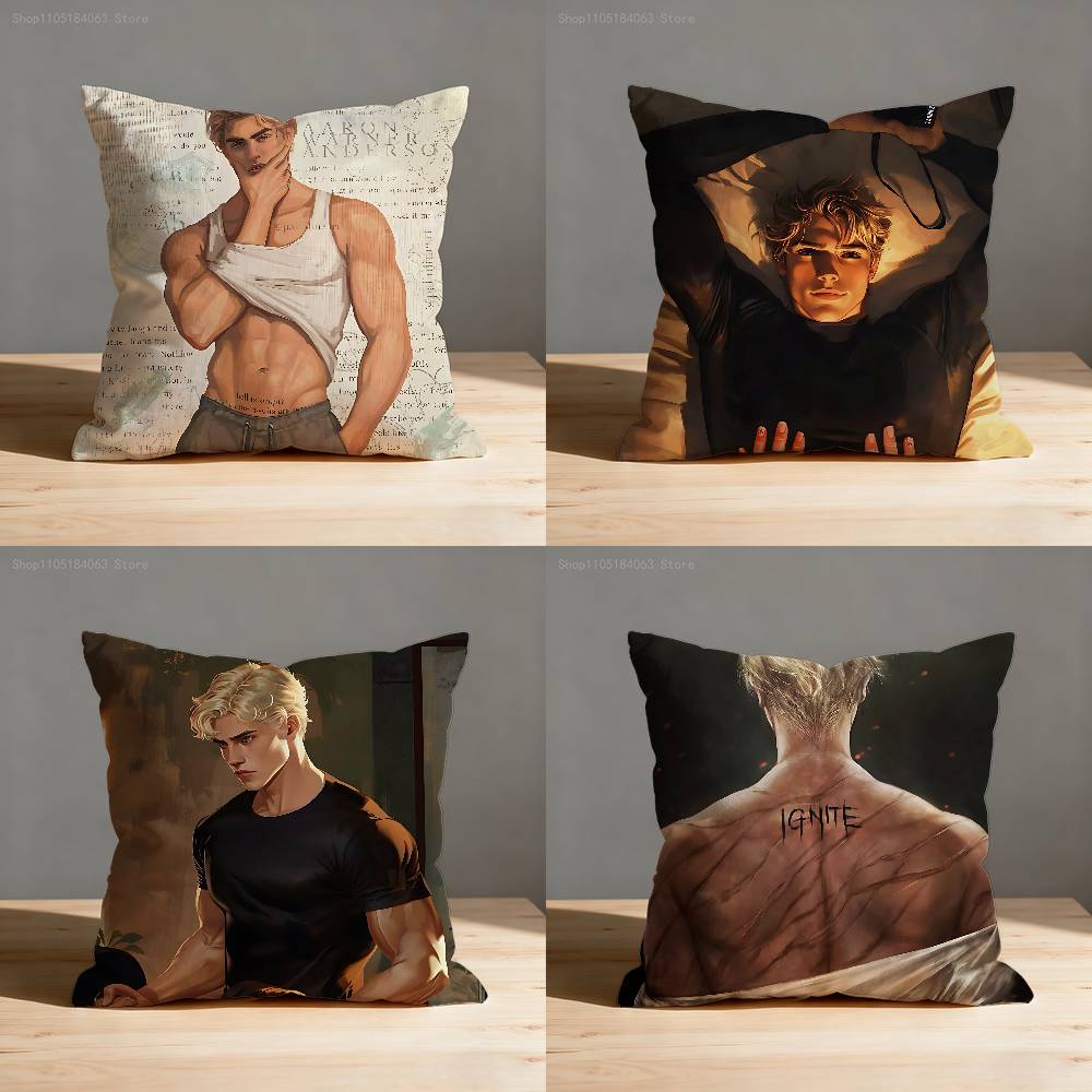 Aaron Warner S-Shatter Me Pillow Case For Sofa Decor Car Office Room Printing Cushion Cover Decorations And Protector