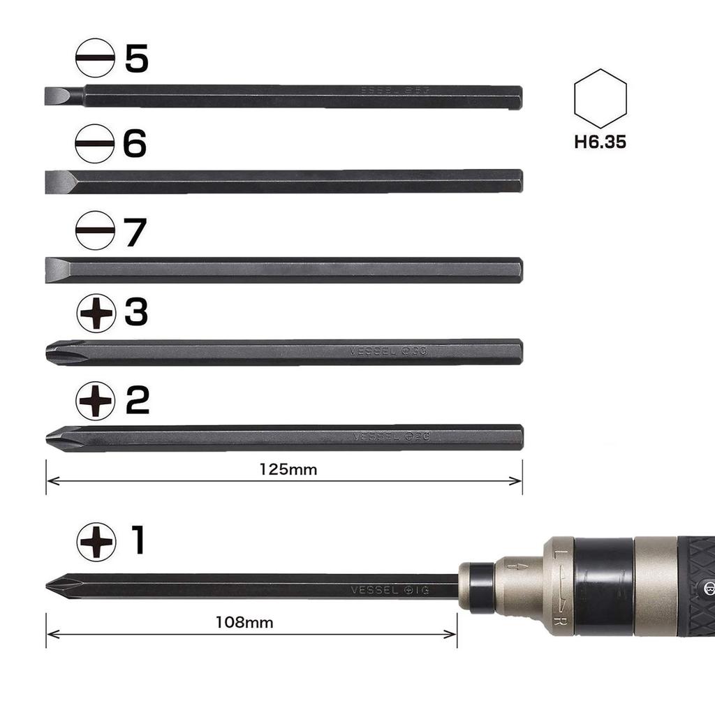 Ударная отвертка VESSEL 260002