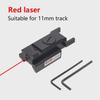 Adjustable Mini Red Laser Aimer with 11mm/20mm Alignment for Vertical/Horizontal Lines