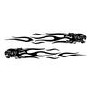 Car Sticker  Stylish Tiger Flame on Car Funny Stickers and Decals Motorcycle Waterproof and Sunscreen Vinyl Car Styling,22CM*5CM