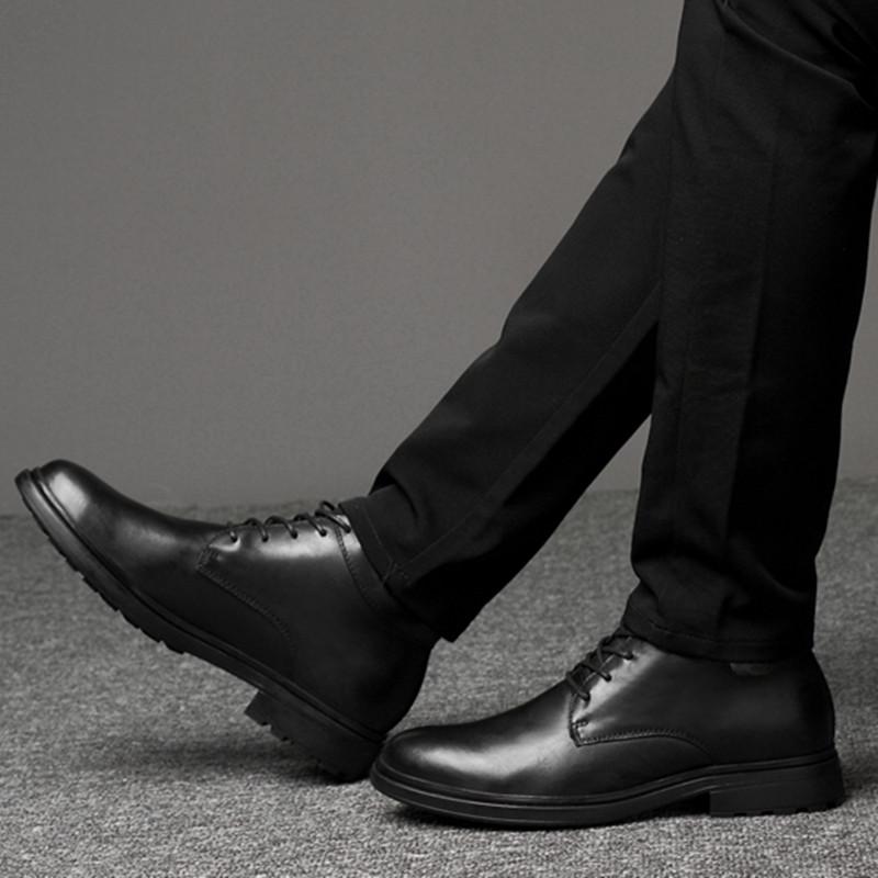 Зимние ботинки, мужская повседневная обувь, новейший бренд класса люкс, натуральная кожа, формальные свадебные ботинки, мужские ботильоны, коровья кожа, мужские ботинки
