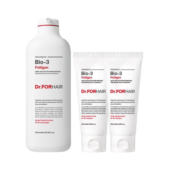 Dr. For Hair Polygen Bio-3 Shampoo 750ml+ 200ml Hair Loss Symptom Relief Shampoo