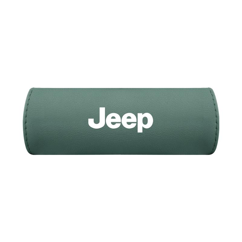 Leather Car Roof Armrest Non-slip Handle Protector Pull Cover For Jeep Grand Cherokee Wrangler JK Gladiator Compass Renegade AJQ1