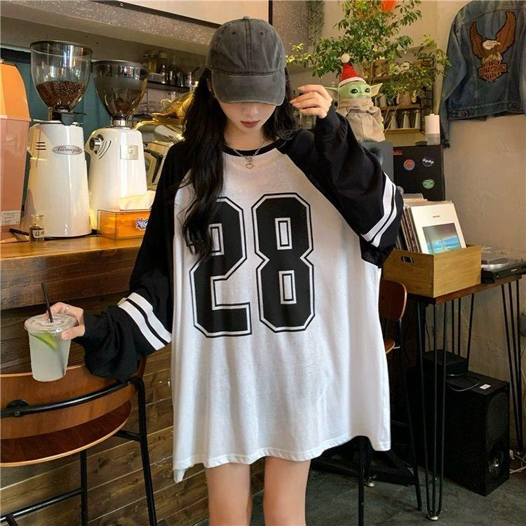 Футболка большого размера для женщин с V-образным вырезом и коротким рукавом, летние уличные топы в стиле пэчворк, повседневные футбольные майки Y2k