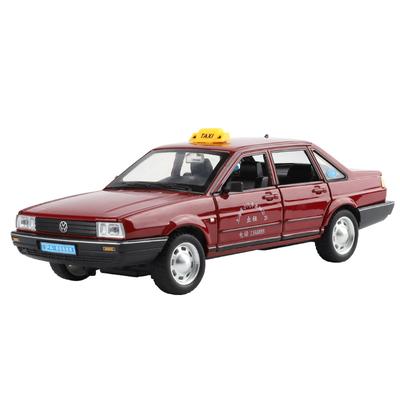 1/24 Сантана сплав такси модель автомобиля литые металлические городские такси транспортные средства модель автомобиля имитация звука свет коллекция детская игрушка подарок