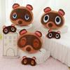 30cmDropshipping Animal Crossing Plush Toy Raccoon Plush Pillow & Eye Mask Stuffed Animal Toy Kawaii Gifts