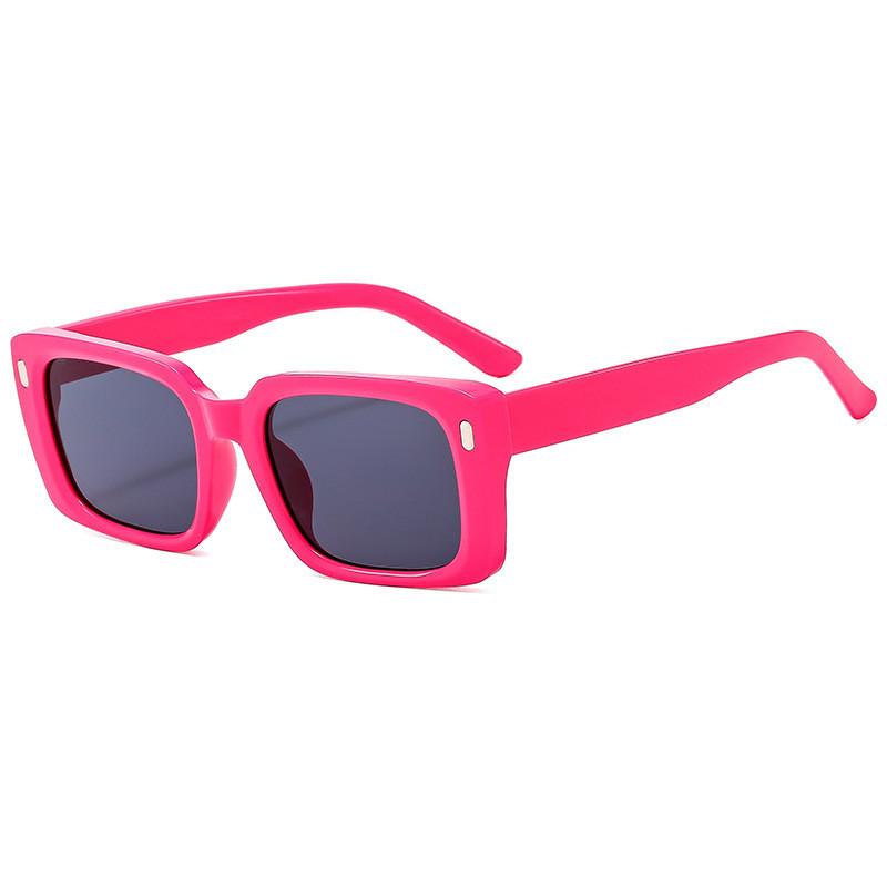 Black Frame Geometric Sunglasses With Yellow Lenses Uv400 For Cycling And Party Wear