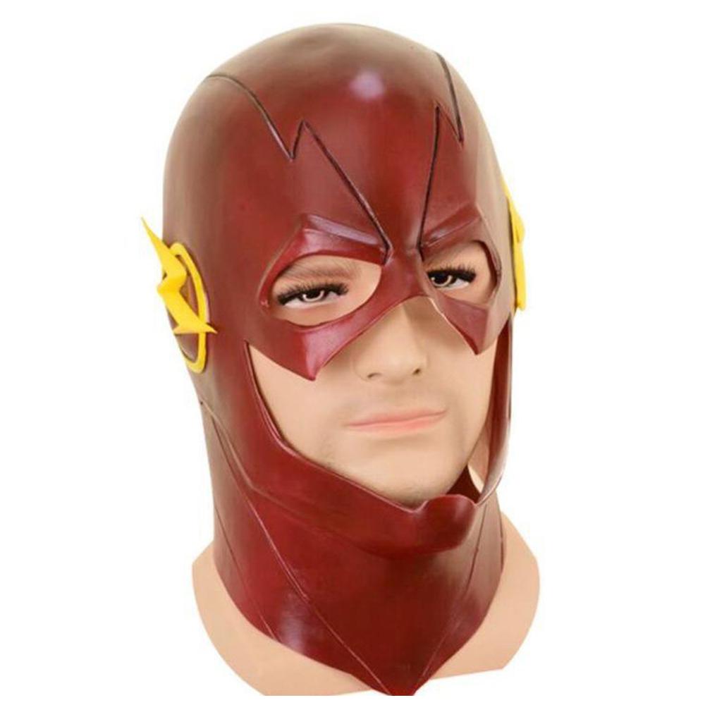 The Flash Mask Latex Mask For Cosplay Costume Props Halloween, Red