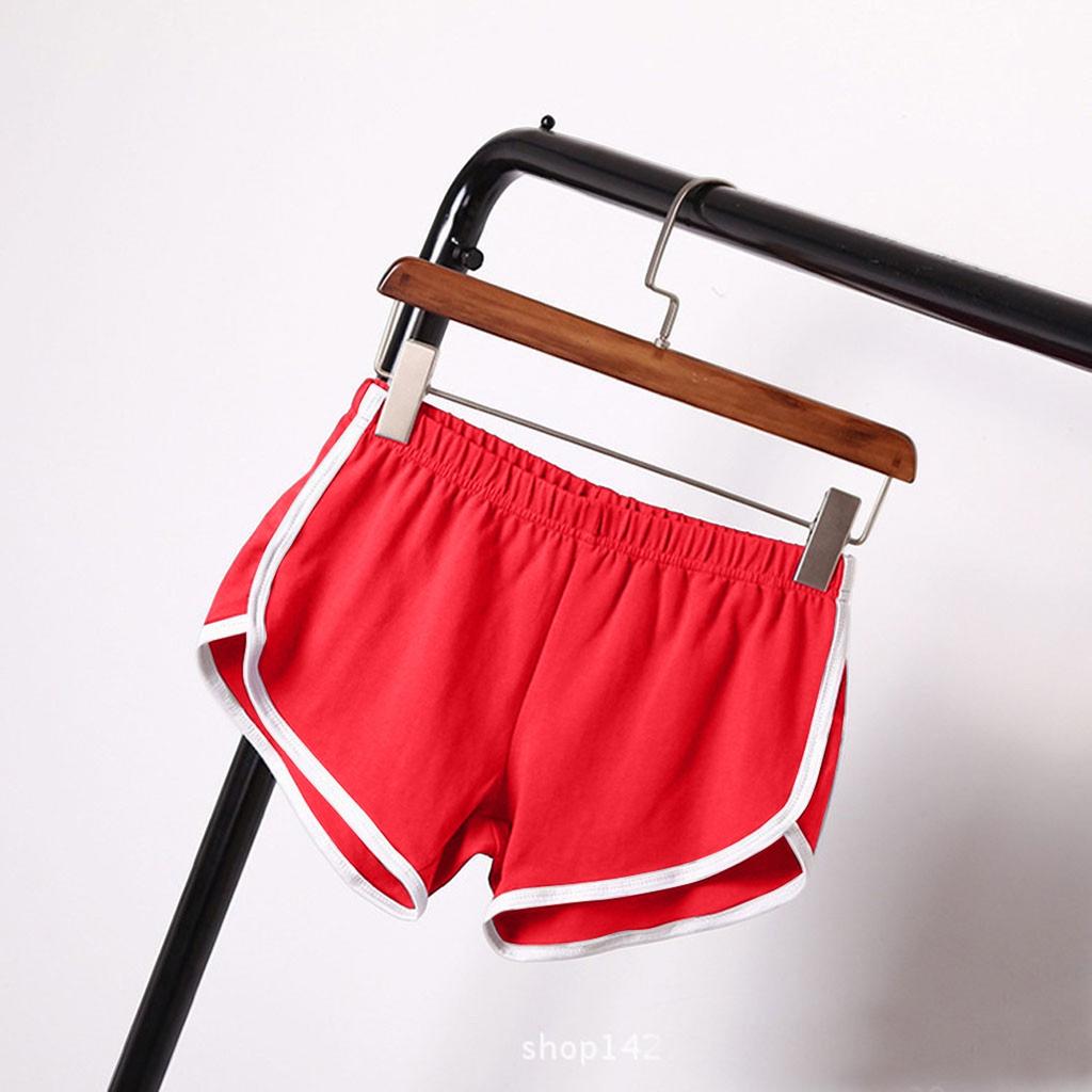 Women Casual Solid Summer Sports Shorts Workout Yoga Shorts Active Shorts