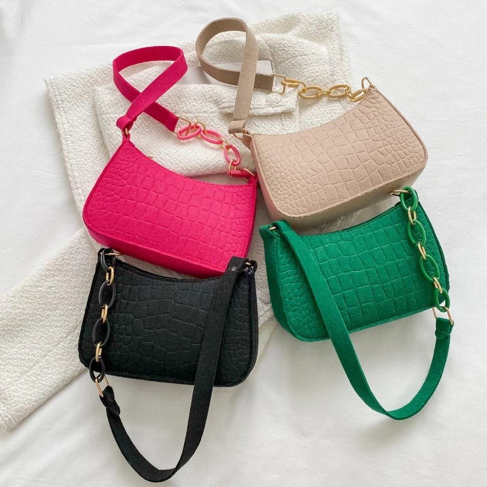 Retro Temperament Small Square Bag Fall Shoulder Bag for Women Handheld Bags Fashion Casual Underarm Bag Handbag Ladies