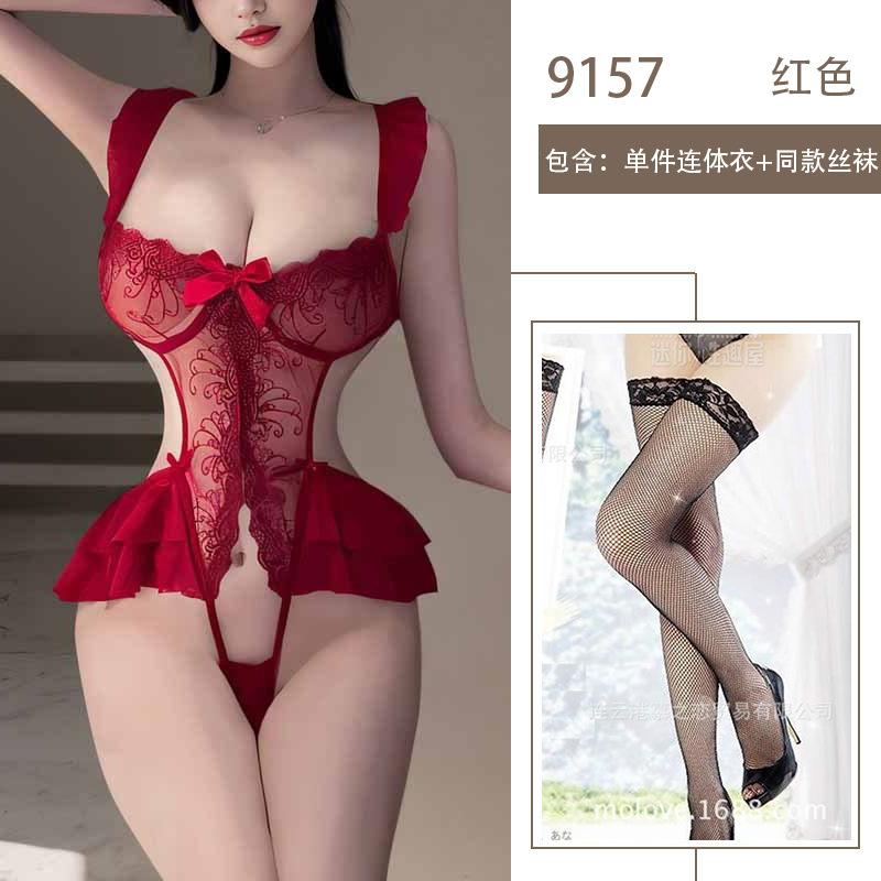 Сексуальное нижнее белье сексуальное цельное боди без застежек горячее постельное флиртующее униформа страсть соблазнение халат