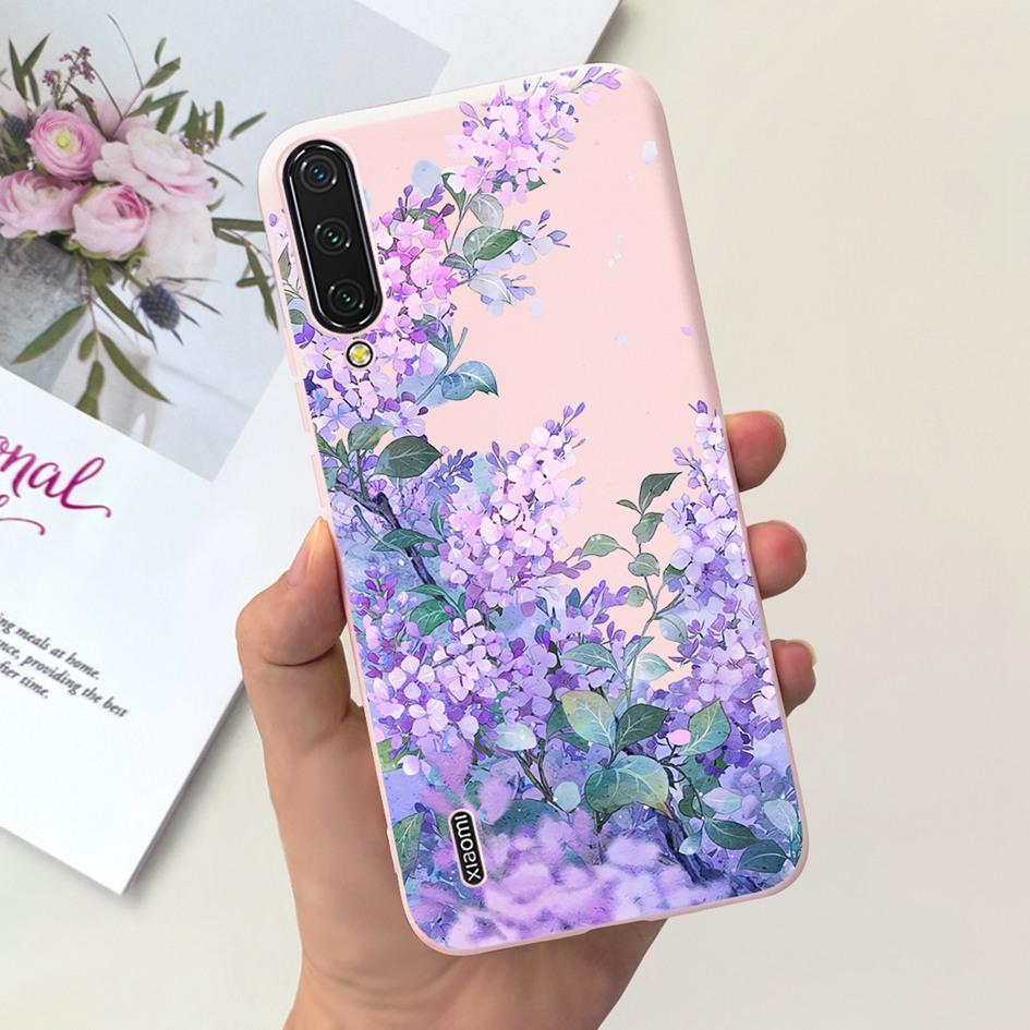 Для Xiaomi Mi 9 Чехол Mi 9 Lite Задняя крышка Модный Цветок Тонкий Мягкий Силикон Funda на Xiaomi Mi 9 SE Mi9 Mi 9Lite Ударопрочный Capa