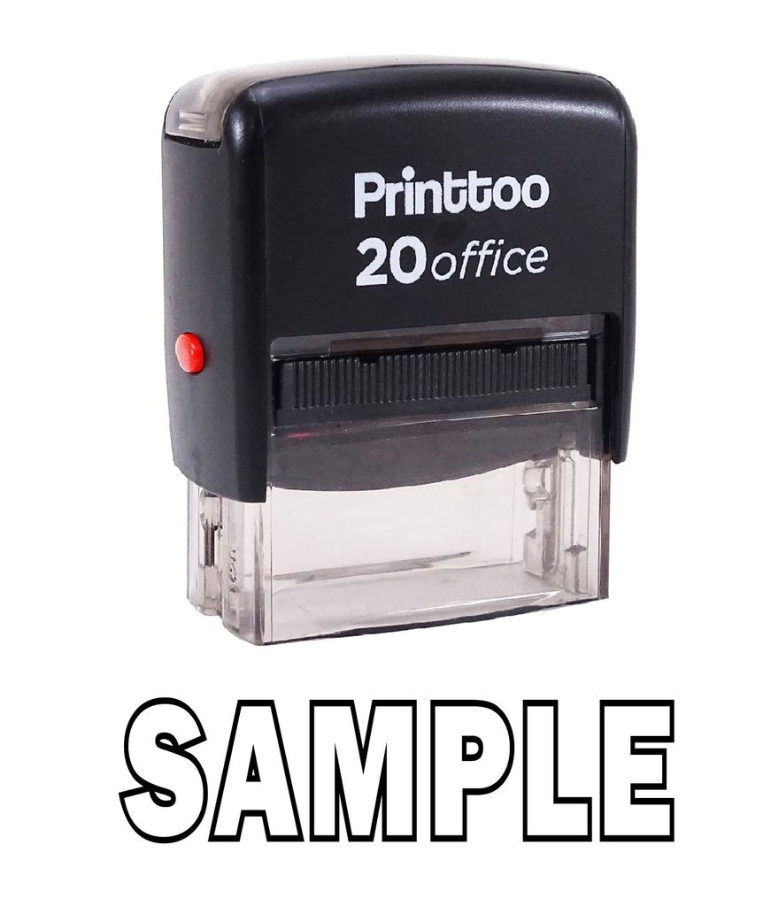 Printtoo Self Inking SAMPLE Rubber Stamp Office Stationary Custom