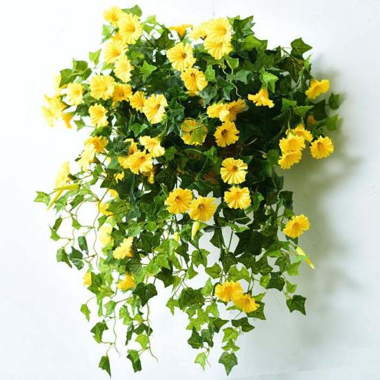 Artificial Morning Glory Flower Realistic Home Office Table Centerpiece Wedding Dropping Faux Petunia Flower Hanging Fake Floral Arrangement