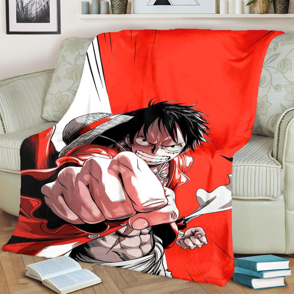 Warm "ONE PIECE" Pattern Blanket Flannel for Sofa, Bed, Bedroom, Chair, Picnic, Travel and Outdoor